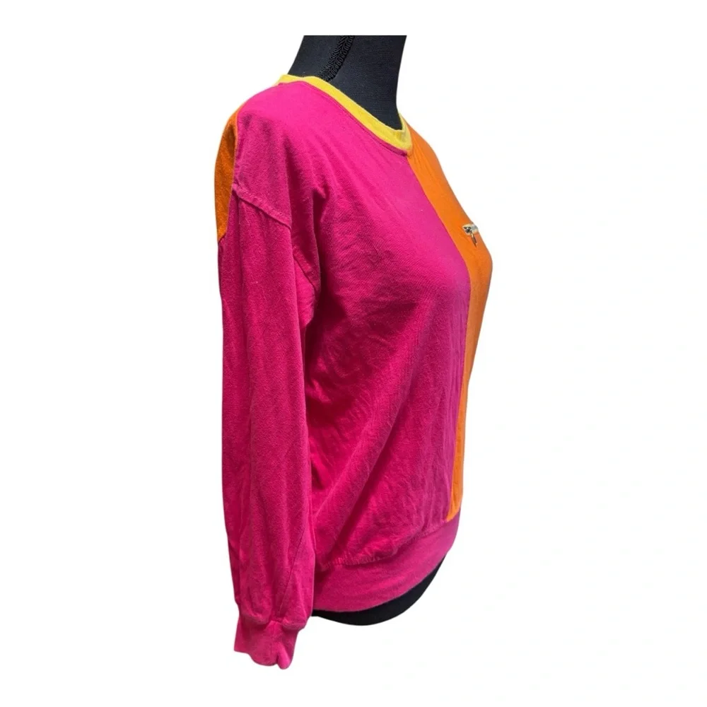 SK Wear Colorblock Pink and Orange Shirt - Picture 4 of 6
